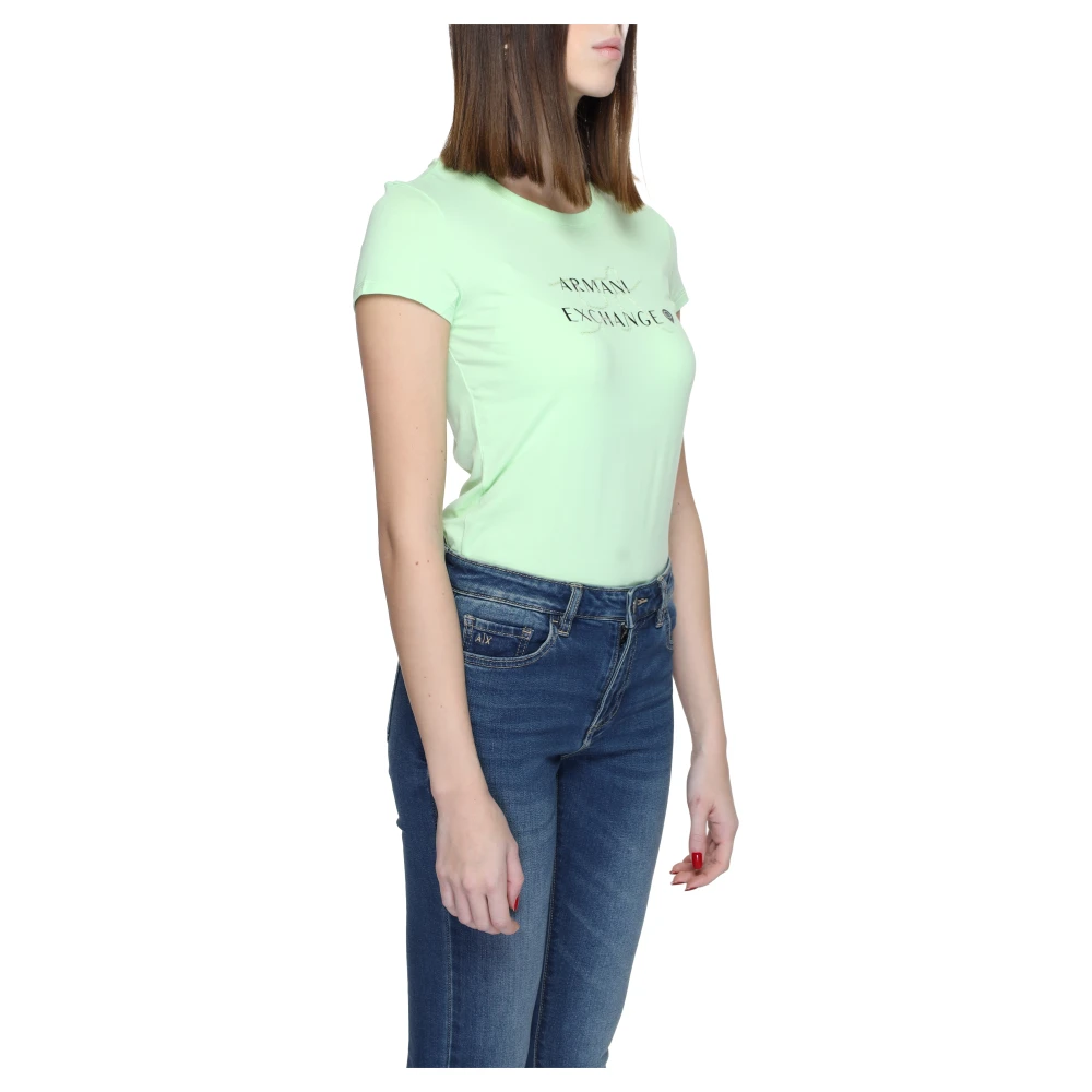 Armani Exchange T-Shirts Green Dames