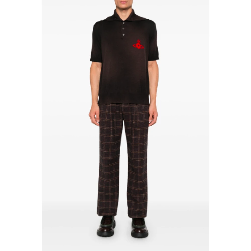 Vivienne Westwood Bruine Polo Shirt Klassieke Stijl Brown Heren
