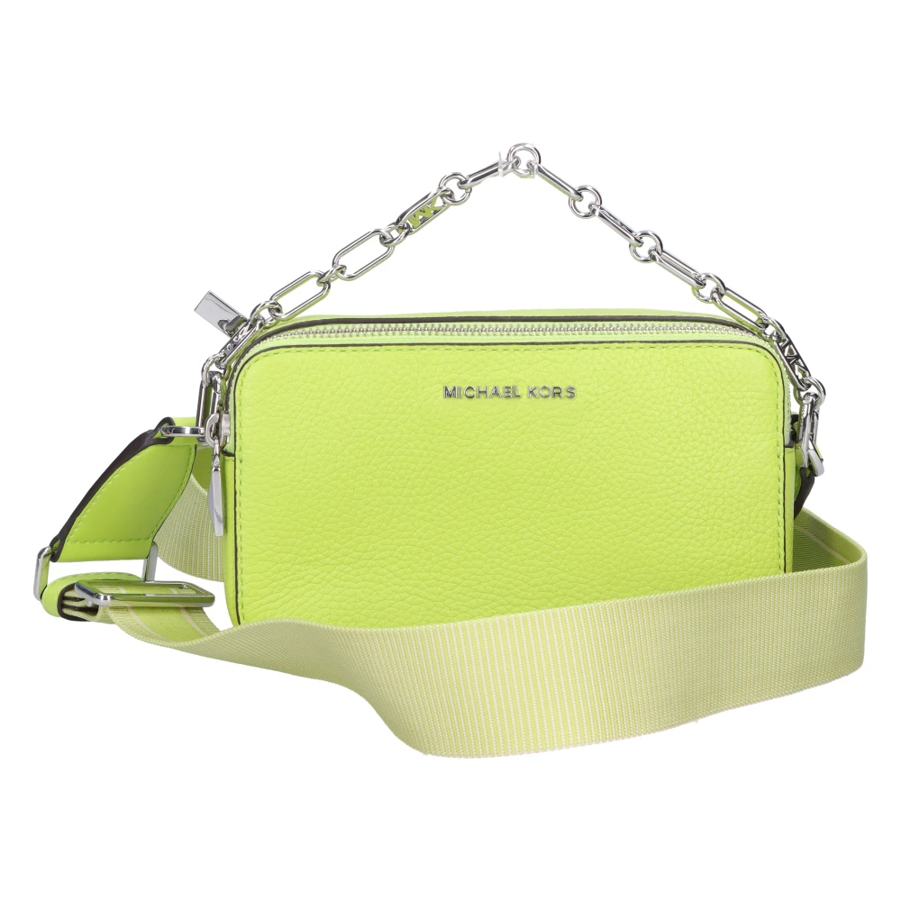 Michael Kors Leren Handtas Green Dames