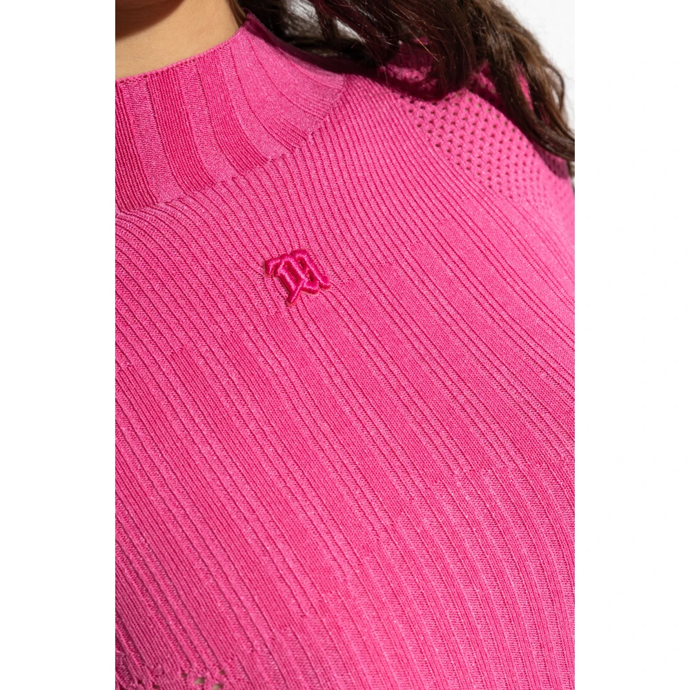 Misbhv Jurk met logo Pink Dames