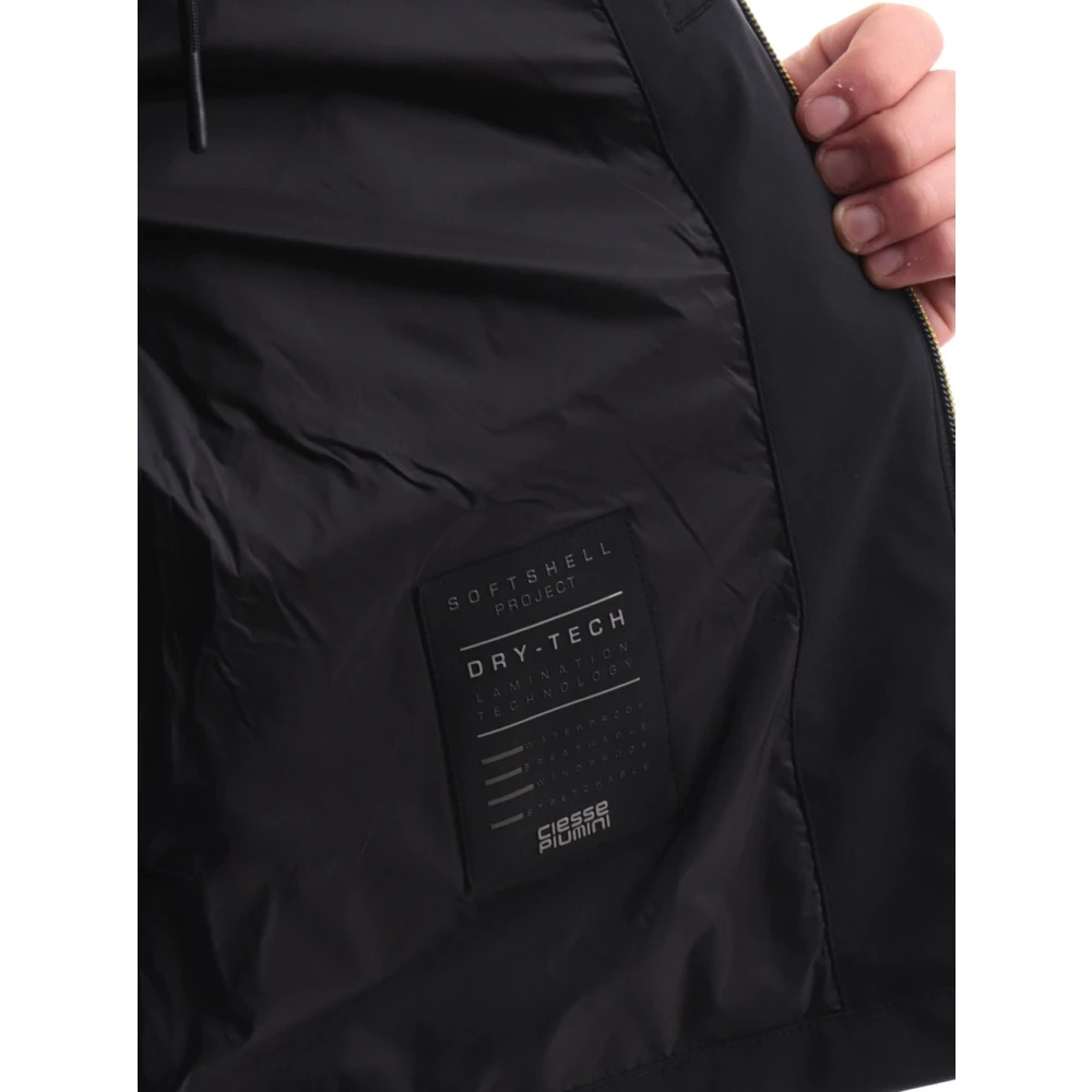 Ciesse Piumini Zwarte Hooded Jas Waterdicht Ademend Gray Heren