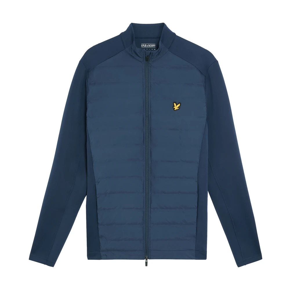 Lyle & Scott Jassen Hybrid Gewatteerd Volledige Rits Golfjas Blue Heren