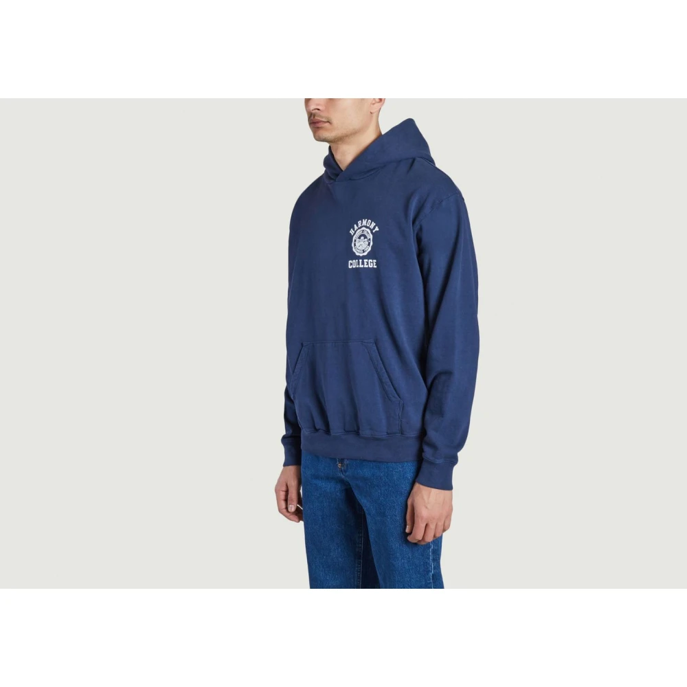 harmony College Emblem Hoodie Blue Heren