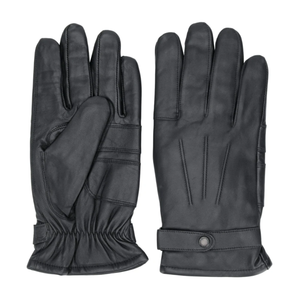 Barbour Zwarte handschoenen voor stijlvolle outfits Black Heren