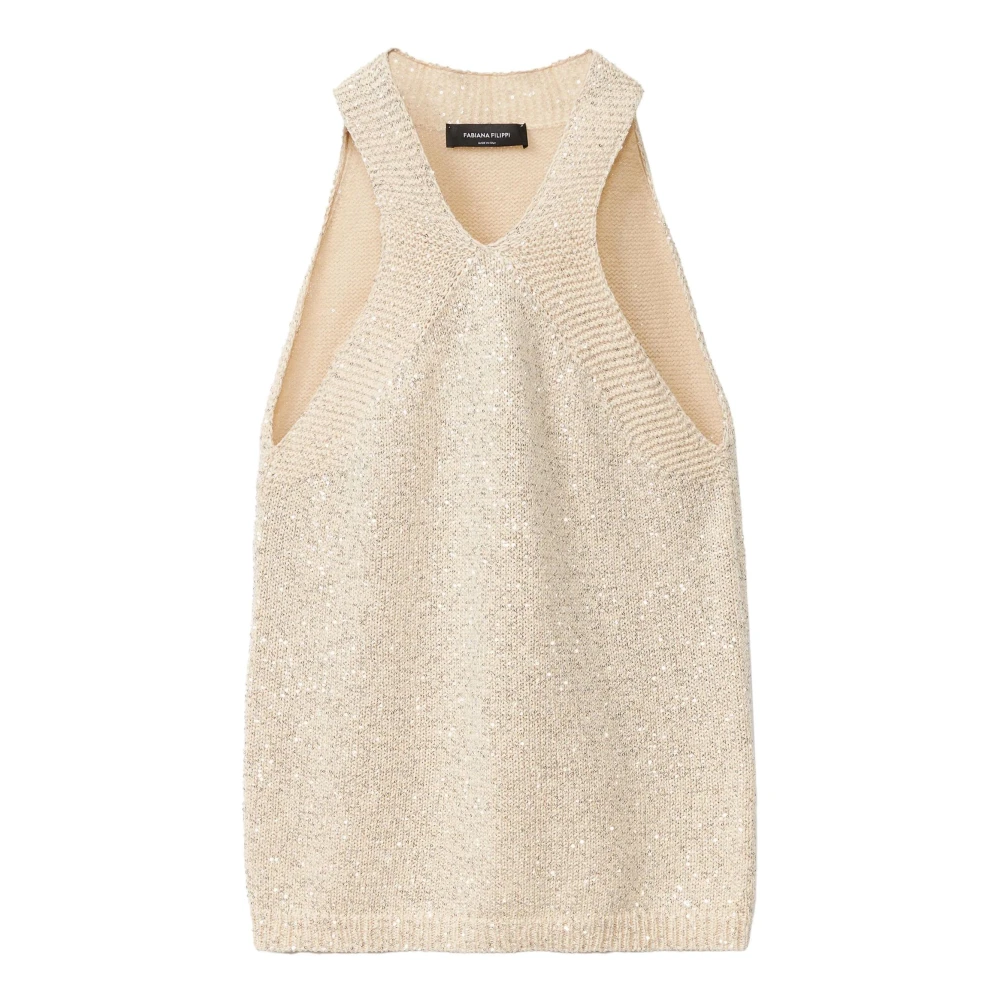 Tops > Sleeveless Tops - - Fabiana Filippi - Modalova
