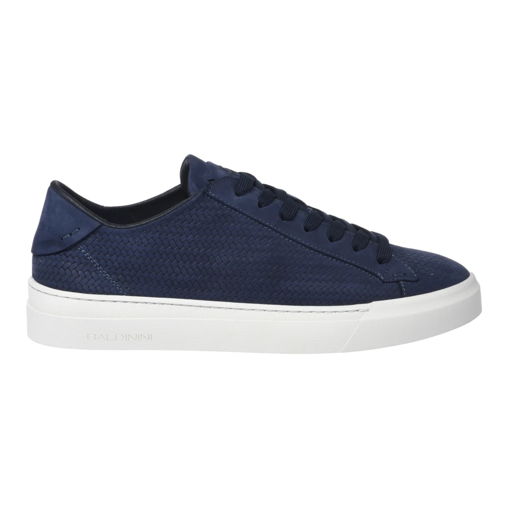 Baldinini Braided Nubuck Sneaker Heren Schoenen Blauw