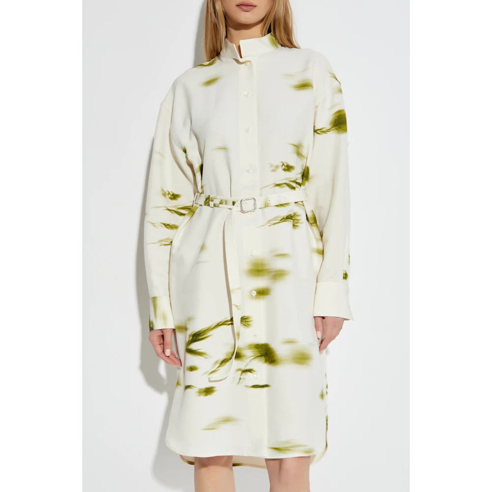 Salvatore Ferragamo Jurk met zakken Beige Dames