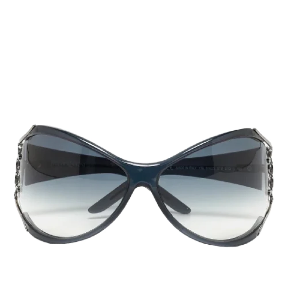Yves Saint Laurent Vintage Pre-owned Acetate sunglasses Blue Dames