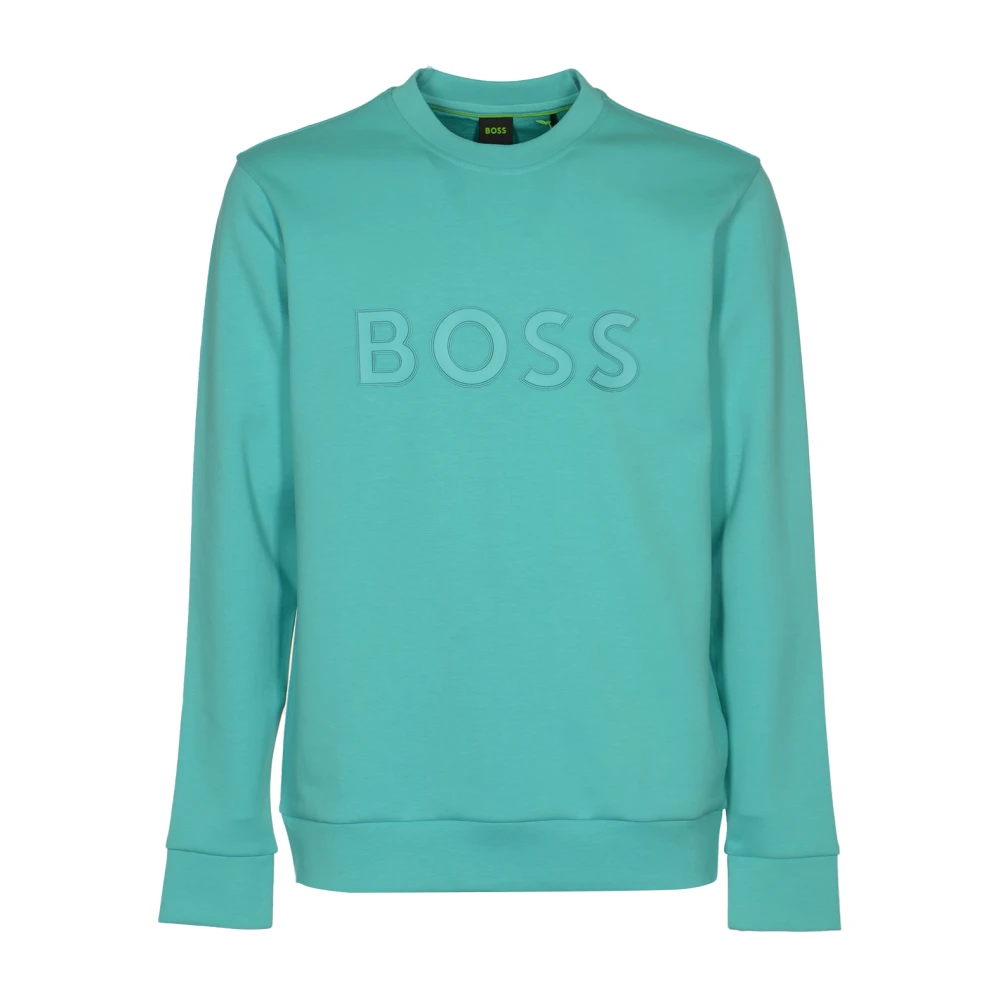 Boss Trendy Sweater Selection Green Heren