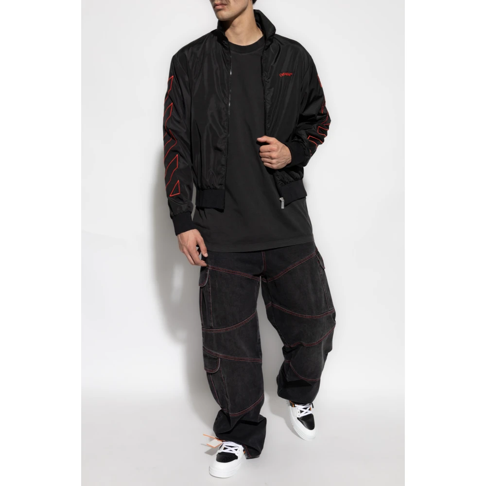 Off White Bedrukt T-shirt Black Heren
