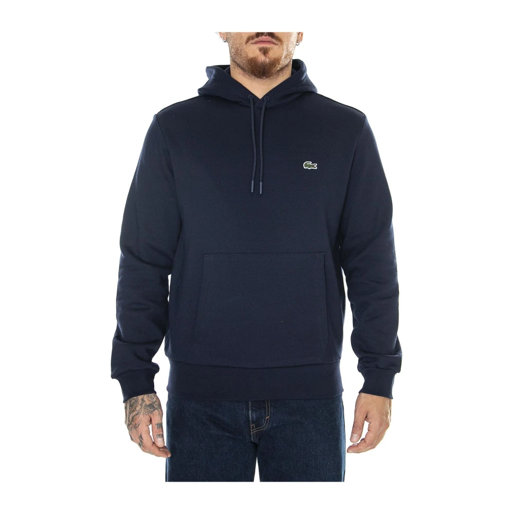 Lacoste Uomo Blu Felpe, L, New,