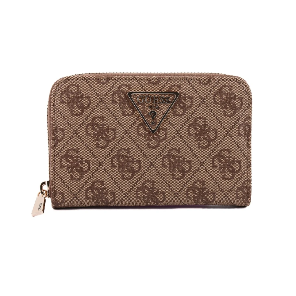 Guess Rits Portemonnees & Kaarthouders Laurel Stijl Brown Dames