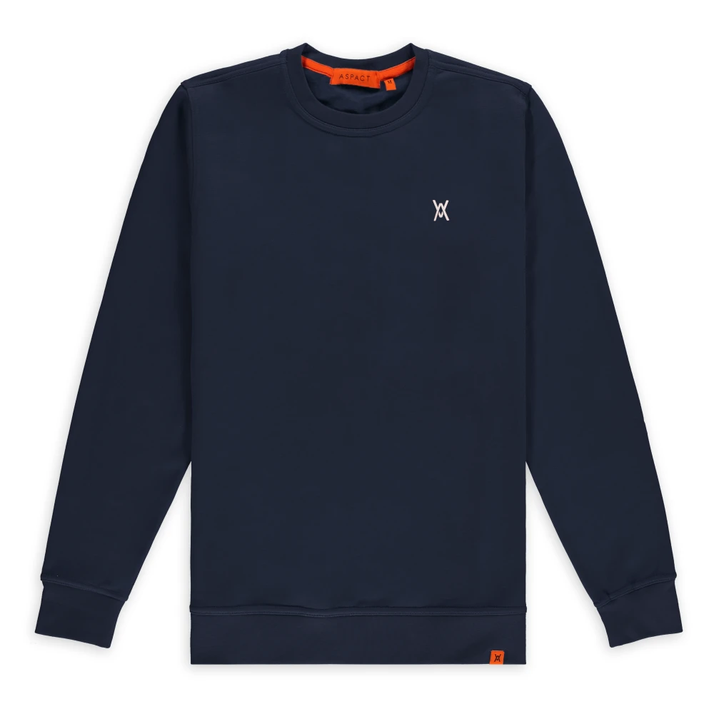 Aspact Zavi Crewneck Peacoat MiintoTitle Zavi Crewneck Blue Heren