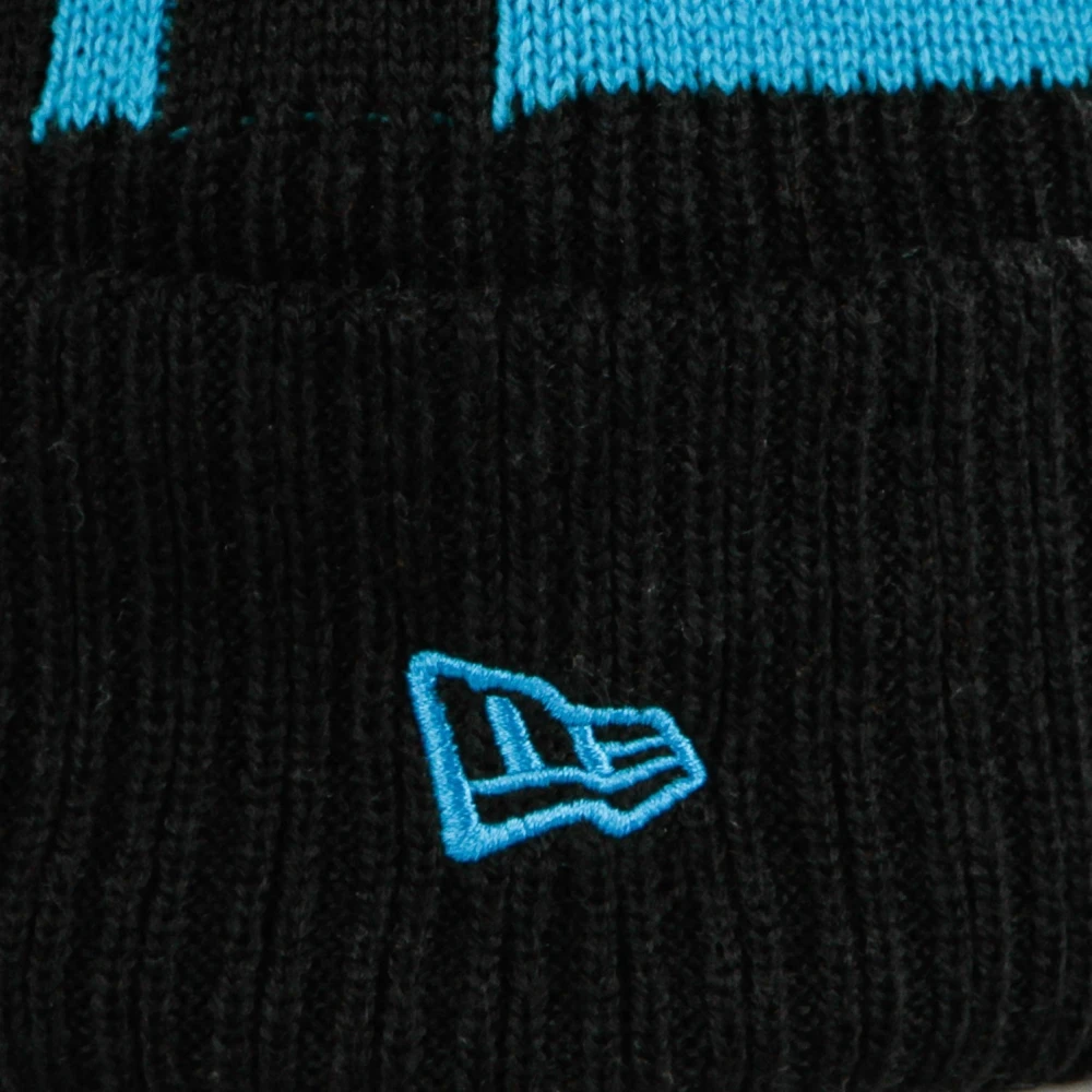 new era NFL Pom Sport Knit Hat Black Heren