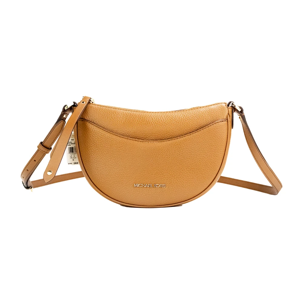 Michael Kors Dover Small Half Moon Crossbody Bag Orange, Dam