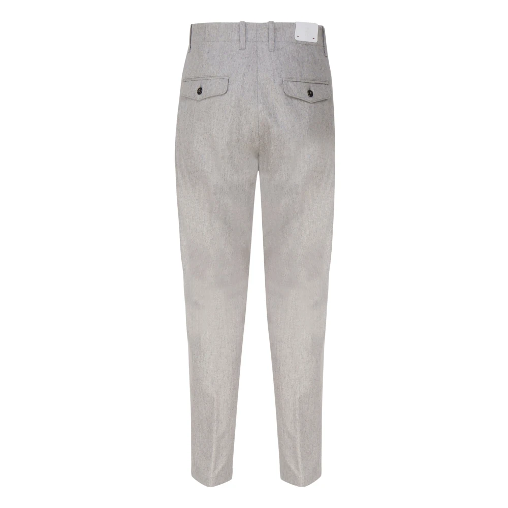 Eleventy Retro Style Wol Broek Melange Grijs Gray Heren