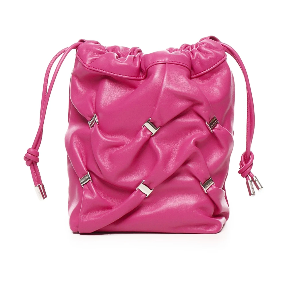 Salvatore Ferragamo Roze Bucket Tas met Trekkoordsluiting Pink Dames