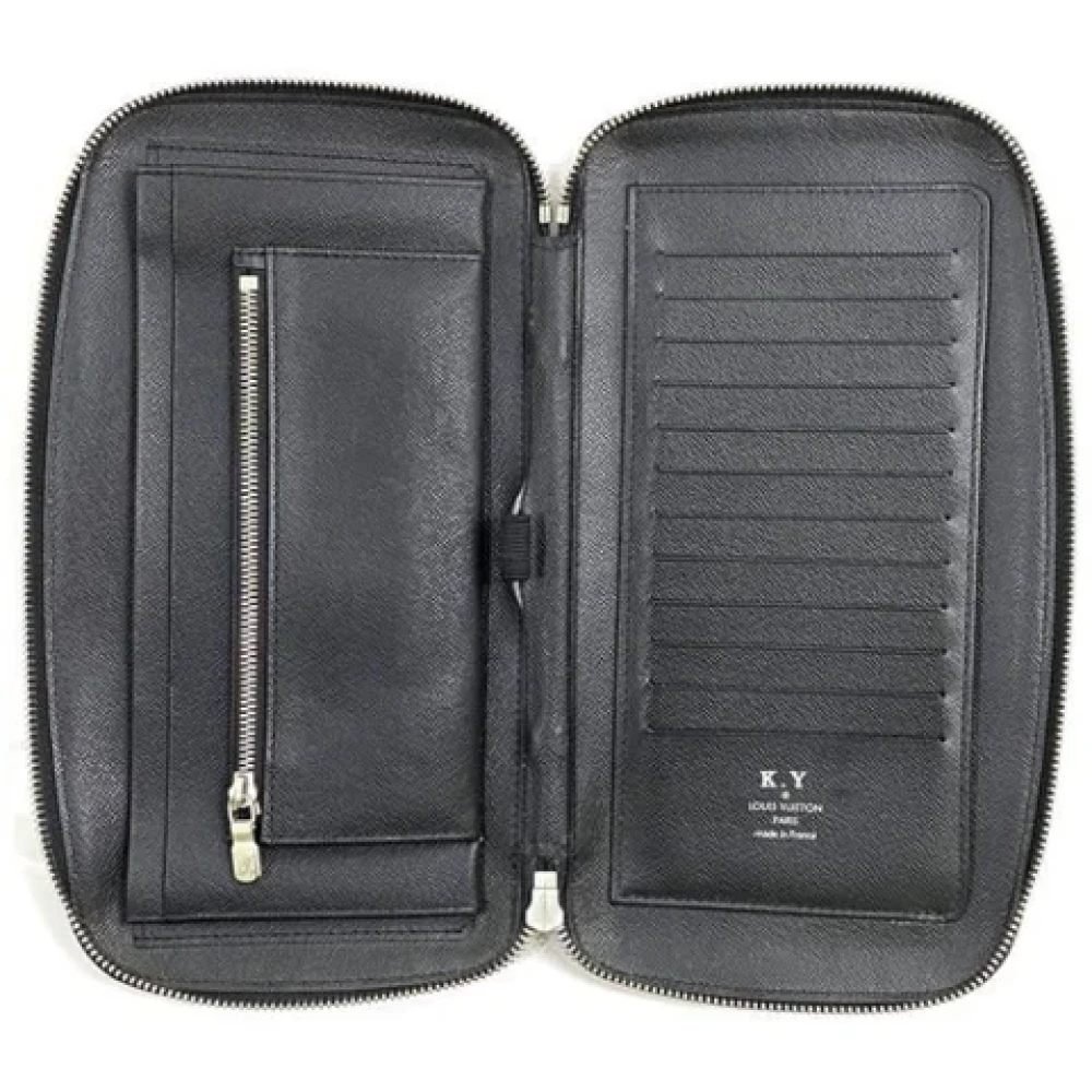 Louis Vuitton Vintage Pre-owned Leather wallets Black Heren