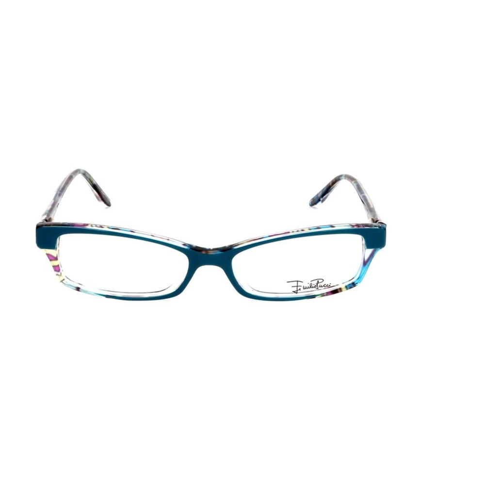 EMILIO PUCCI Blauwe plastic monturen met Capri-wijzerplaat Blue Dames