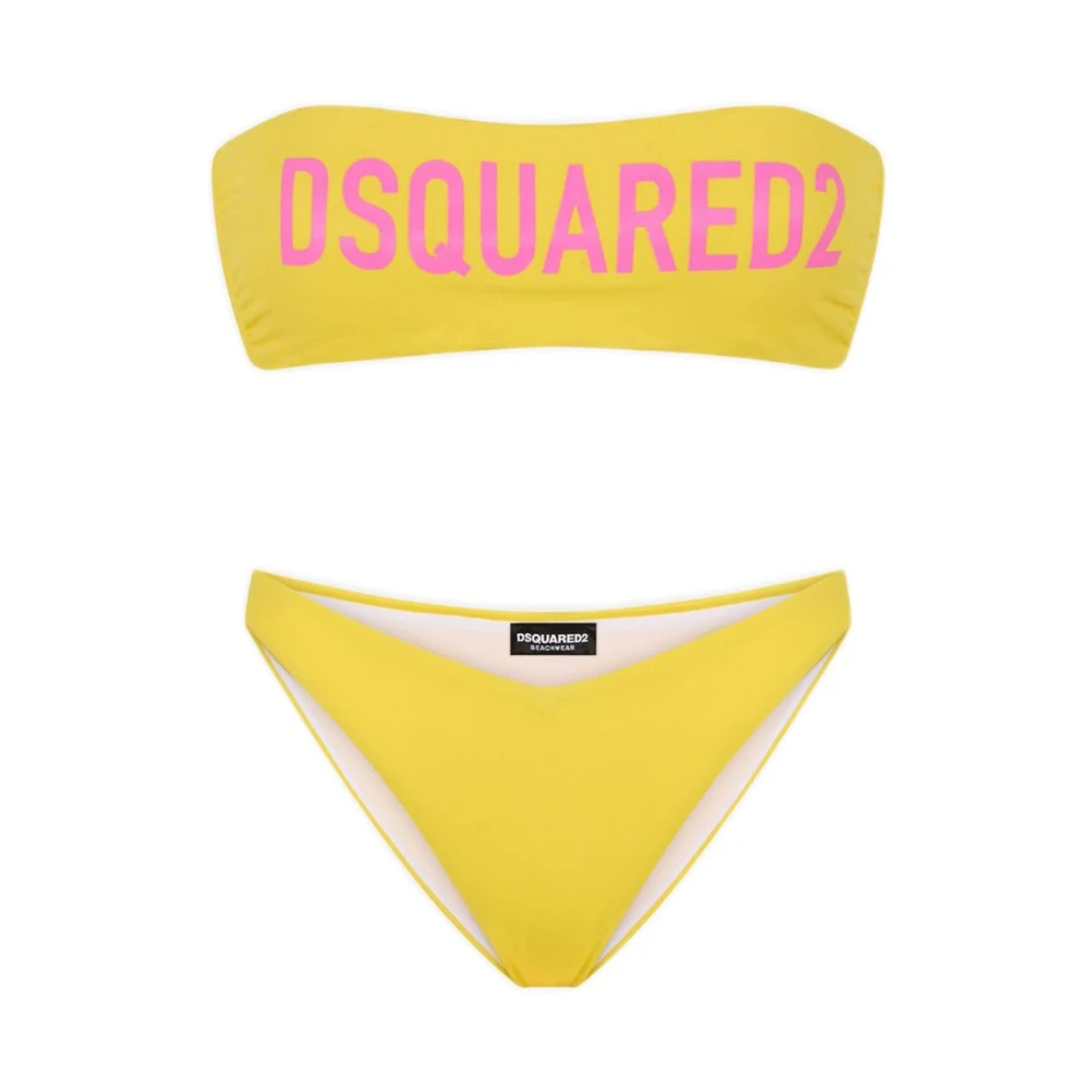 Dsquared2 Kleurrijke Dames Badkleding Yellow Dames