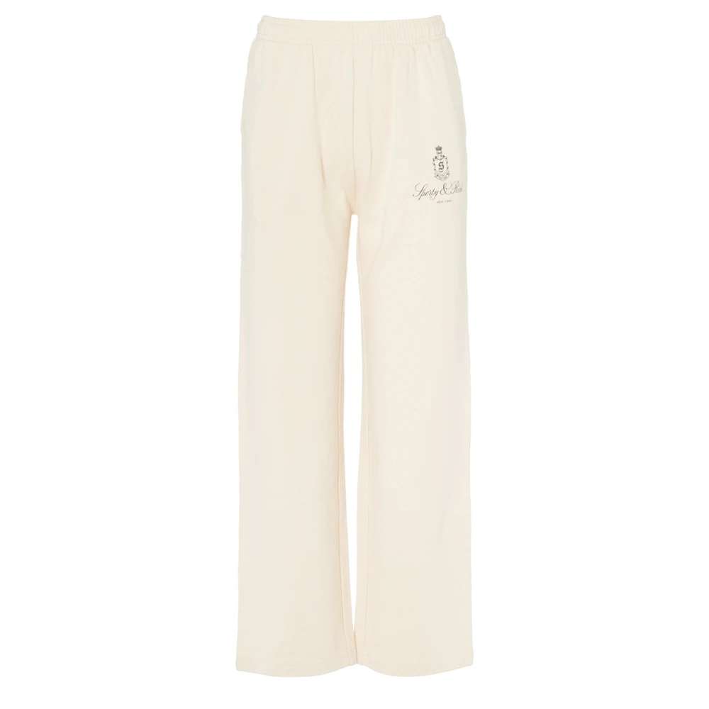 Sporty & Rich Straight Leg Sweatpant White Dames