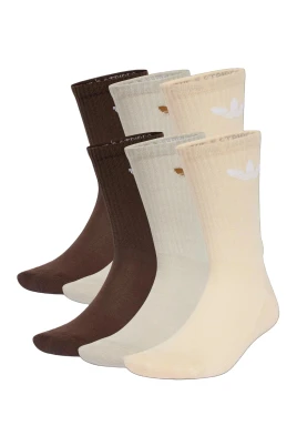 Trefoil Cushion Crew Socks 6-Pack