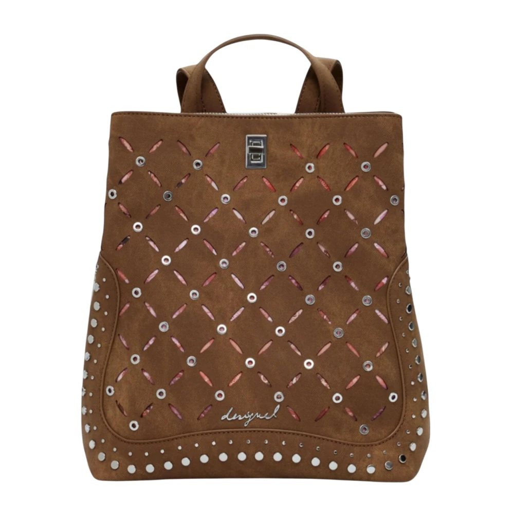 Desigual Donna Marrone Borse, Taglia Unica, New,