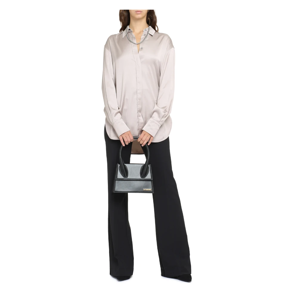 Golden Goose Oversized overhemd met verborgen sluiting Pink Dames