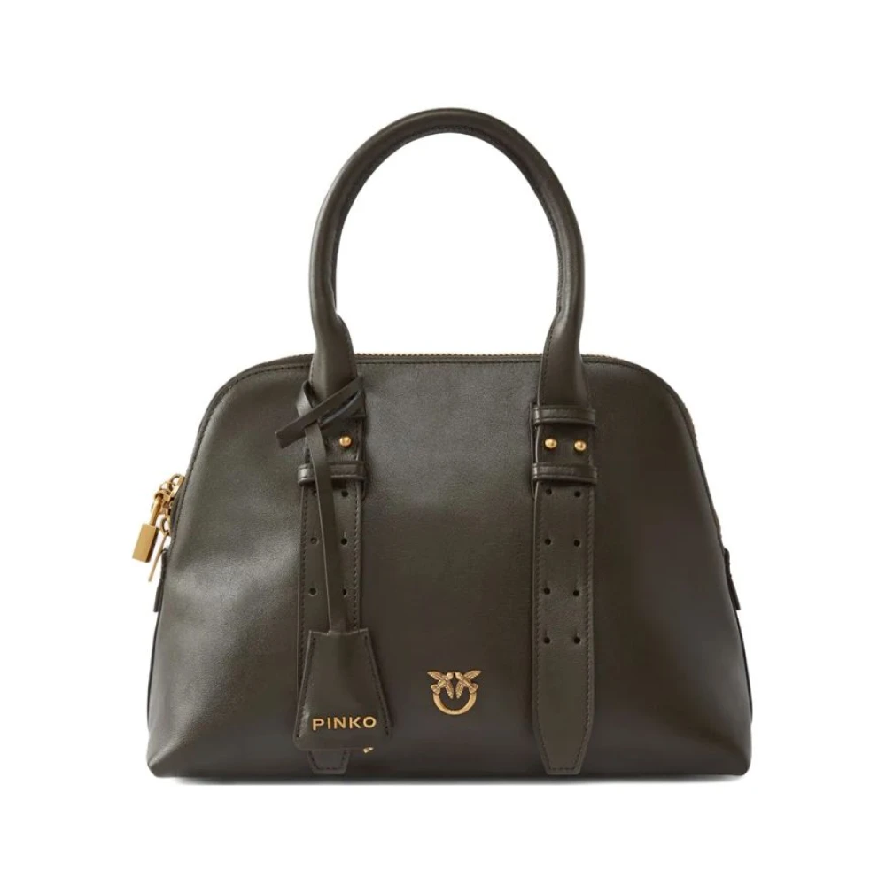 Pinko Donna Marrone Bowling Bag Medium