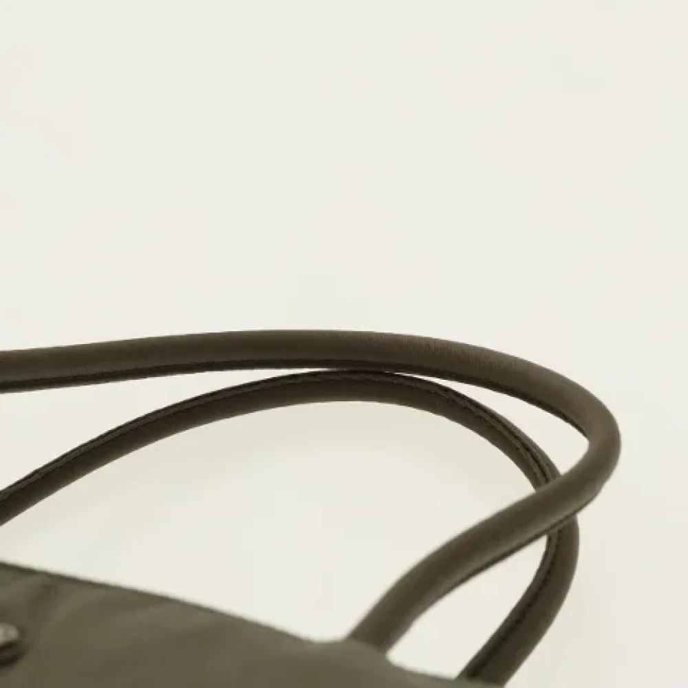 Prada Vintage Pre-owned Nylon handbags Brown Dames