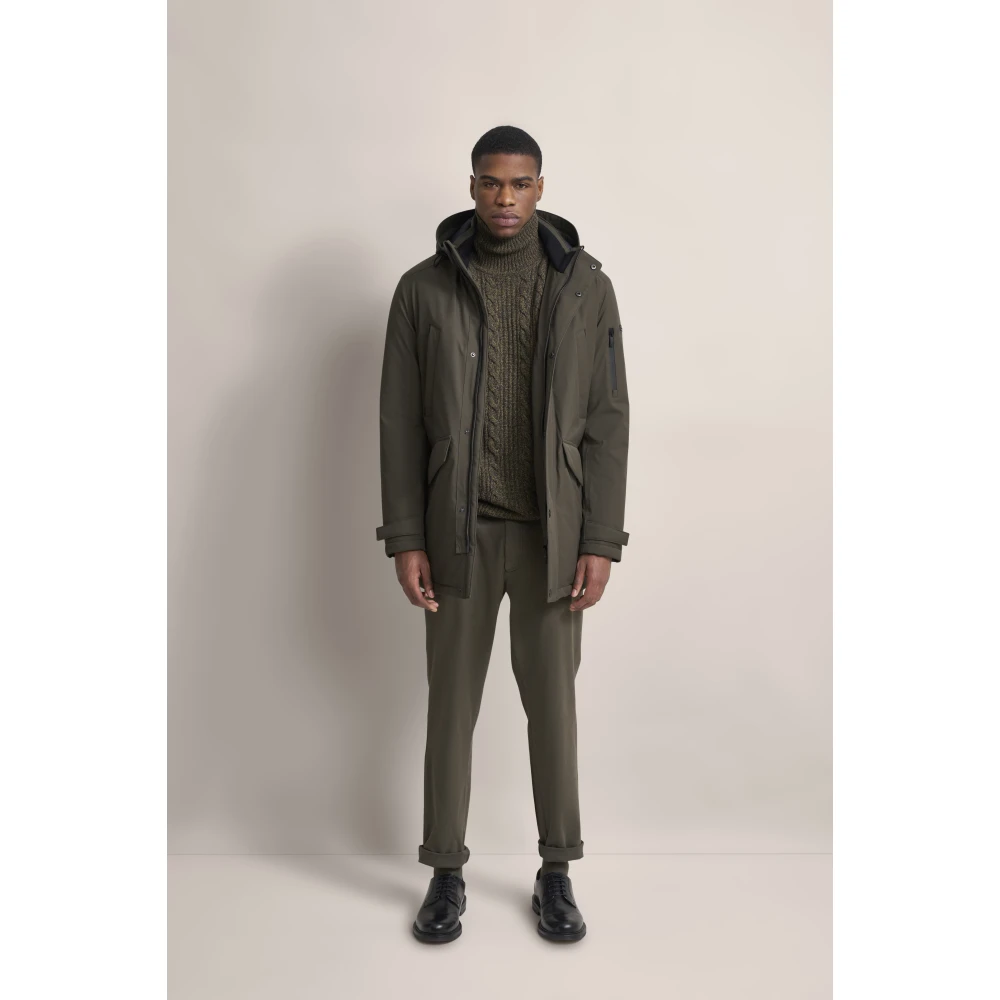 Bugatti Sportieve Parka met Afneembare Capuchon Green Heren