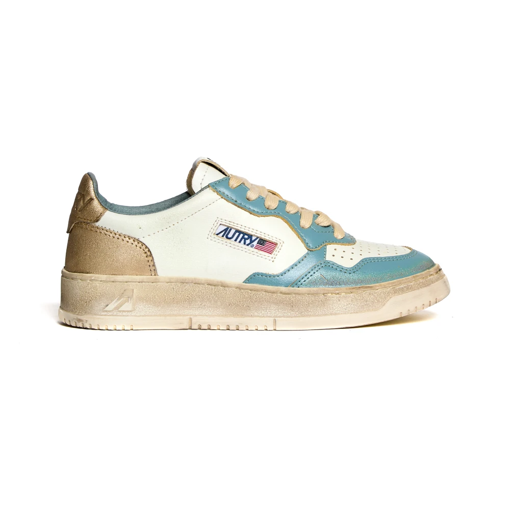 Autry Stijlvolle Zilverblauwe Sneakers Dames Schoenen Veelkleurig Multicolor