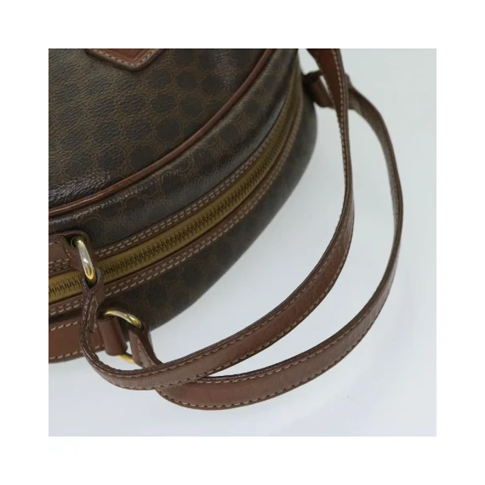 Celine Vintage Pre-owned Fabric handbags Brown Dames
