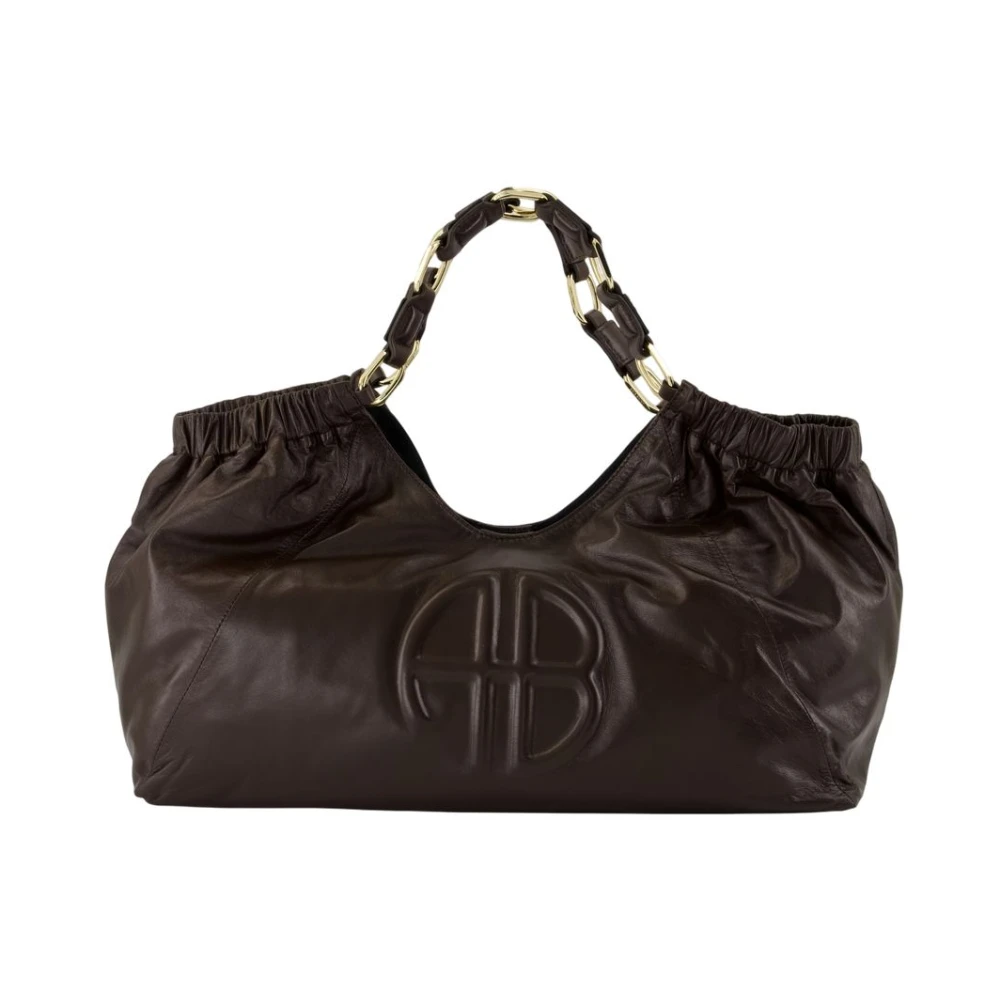 Anine Bing Women's Brown Quilted Leather Shopper Bag - Handbags - One Size - Bags
