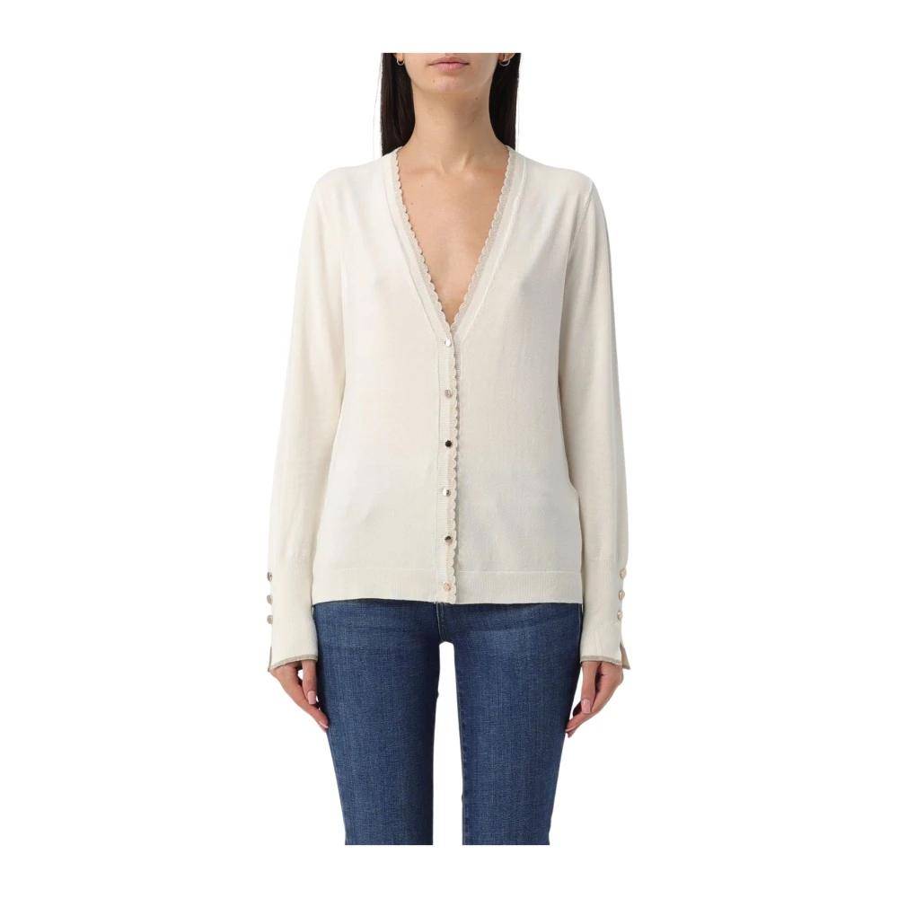 Liu Jo Geknoopte Vest White Dames