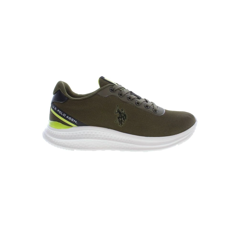 U.s. Polo Assn. Men's Green Polyester Sneakers