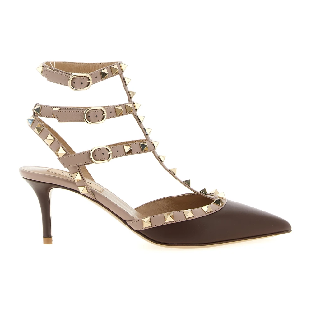 Valentino Garavani Women's Brown Rockstud Pumps - Pumps - 4 Uk - Shoes