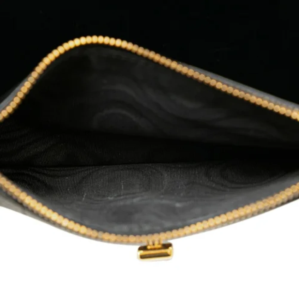 Dior Vintage Pre-owned Leather shoulder-bags Black Dames