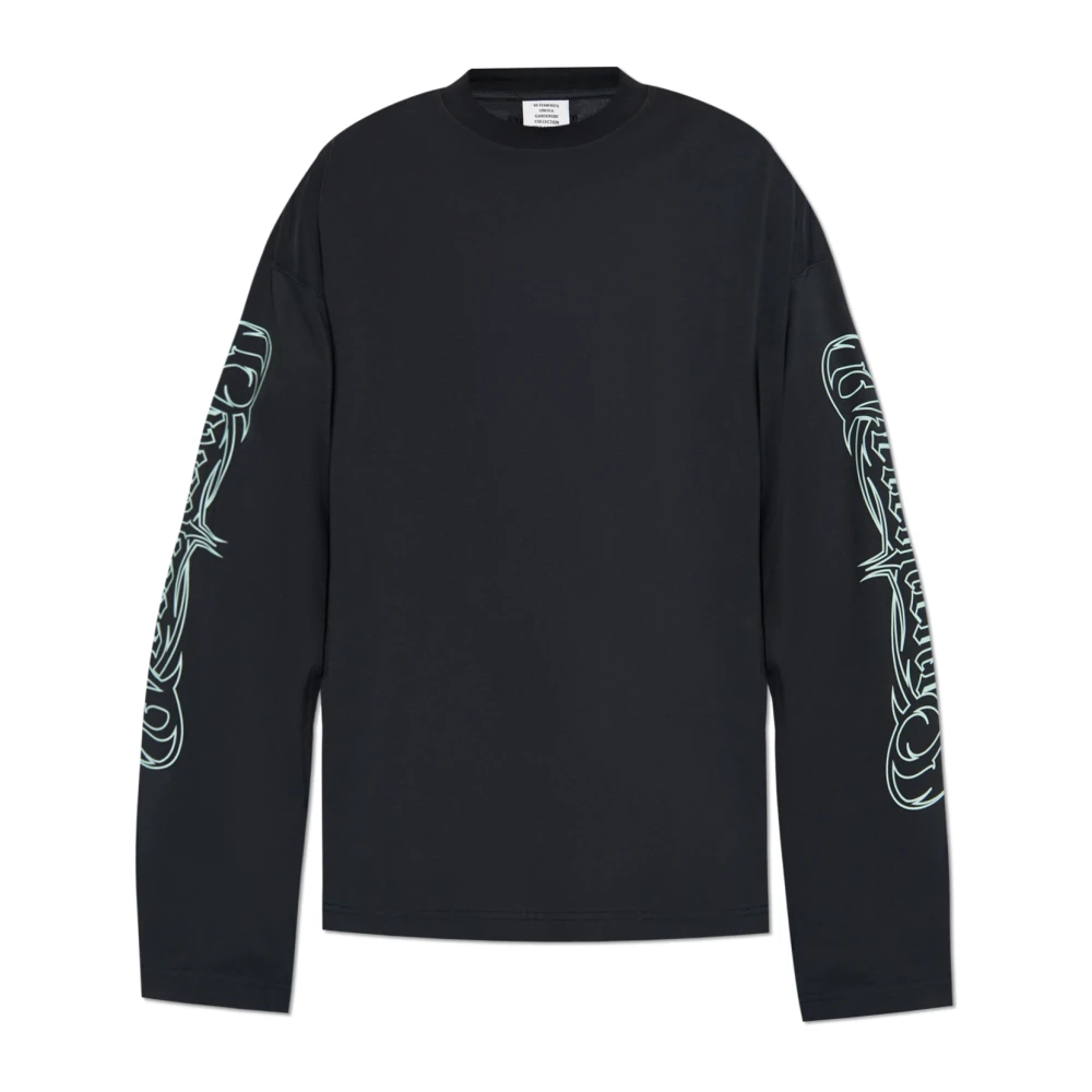 Vetements Lange mouwen T-shirt Blue Heren