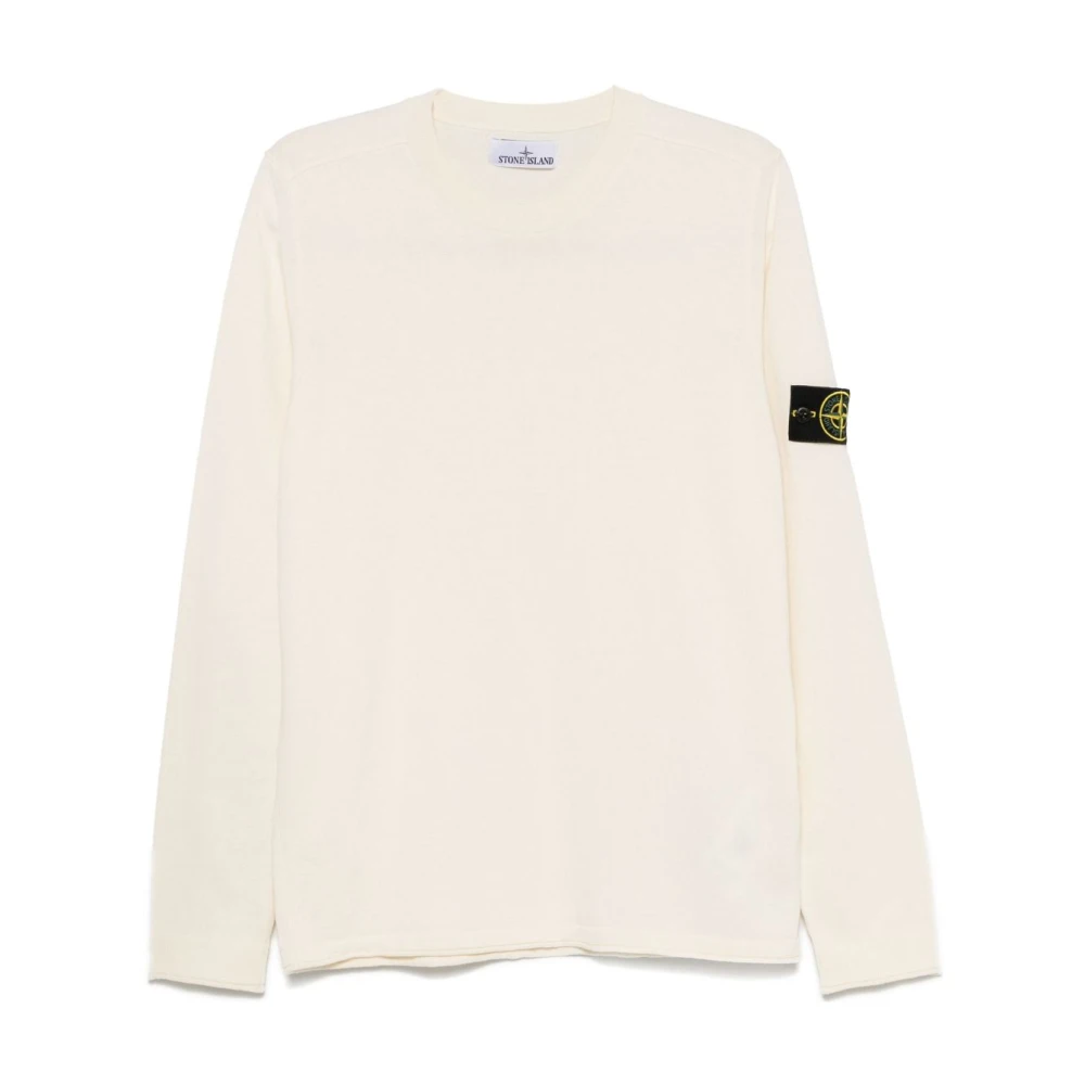 Stone Island Ivoor Trui Verhoog Garderobe Stijlvol Beige Heren