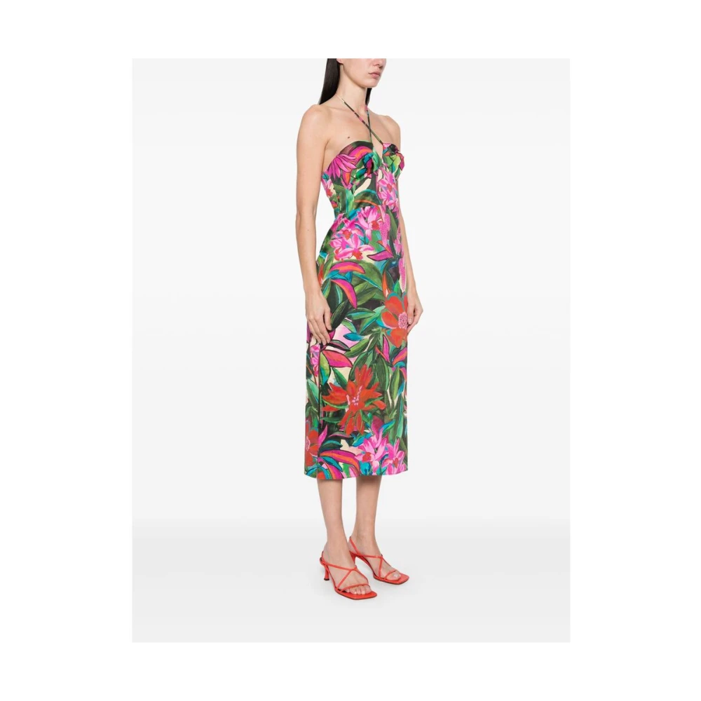Farm Rio Groene Varen Jurk met Ritssluiting Multicolor Dames