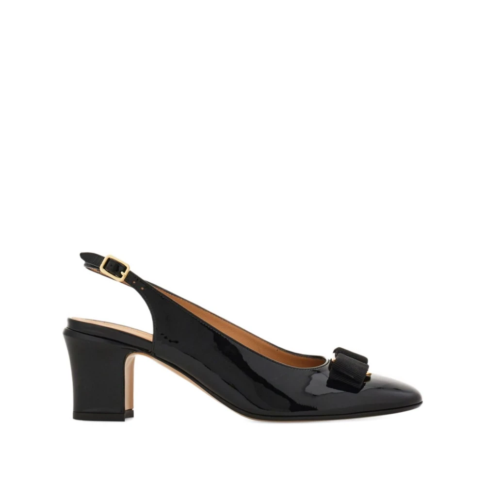 Ferragamo Women's Black Pumps, 3 1/2 Uk, With Heel Pump