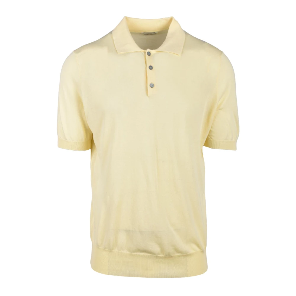 Ballantyne Katoenen Polo Yellow Heren