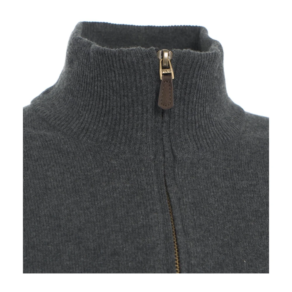 Polo Ralph Lauren Grijze Gebreide Kleding Aw24 Handwas Gray Heren