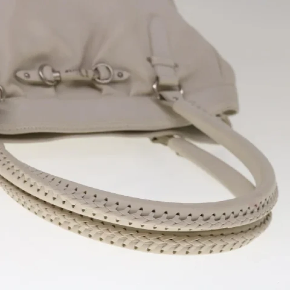 Dior Vintage Pre-owned Leather totes Gray Dames