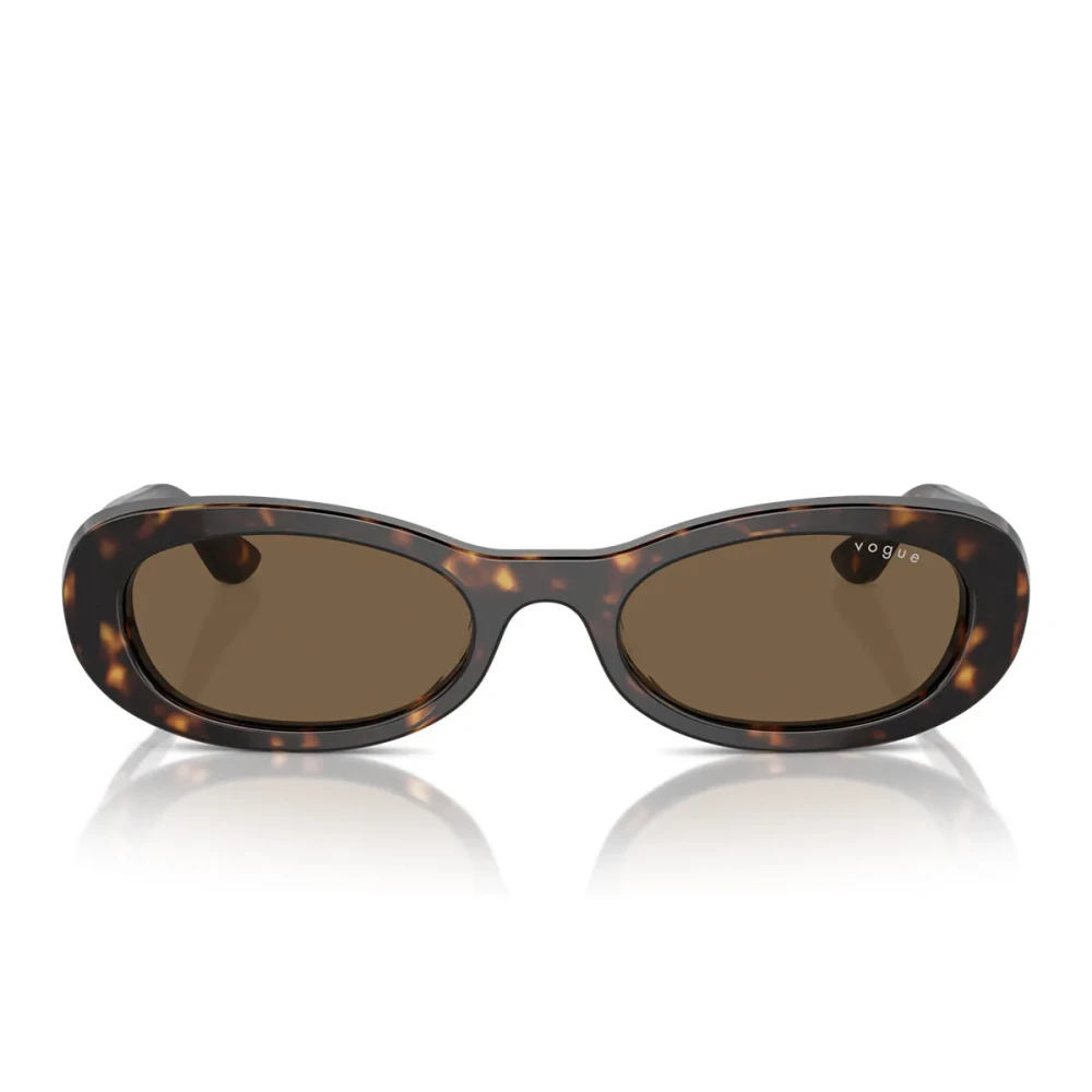 Vogue Women's Brown Sunglasses, 53 Mm, Stylish Oval Sunglasses