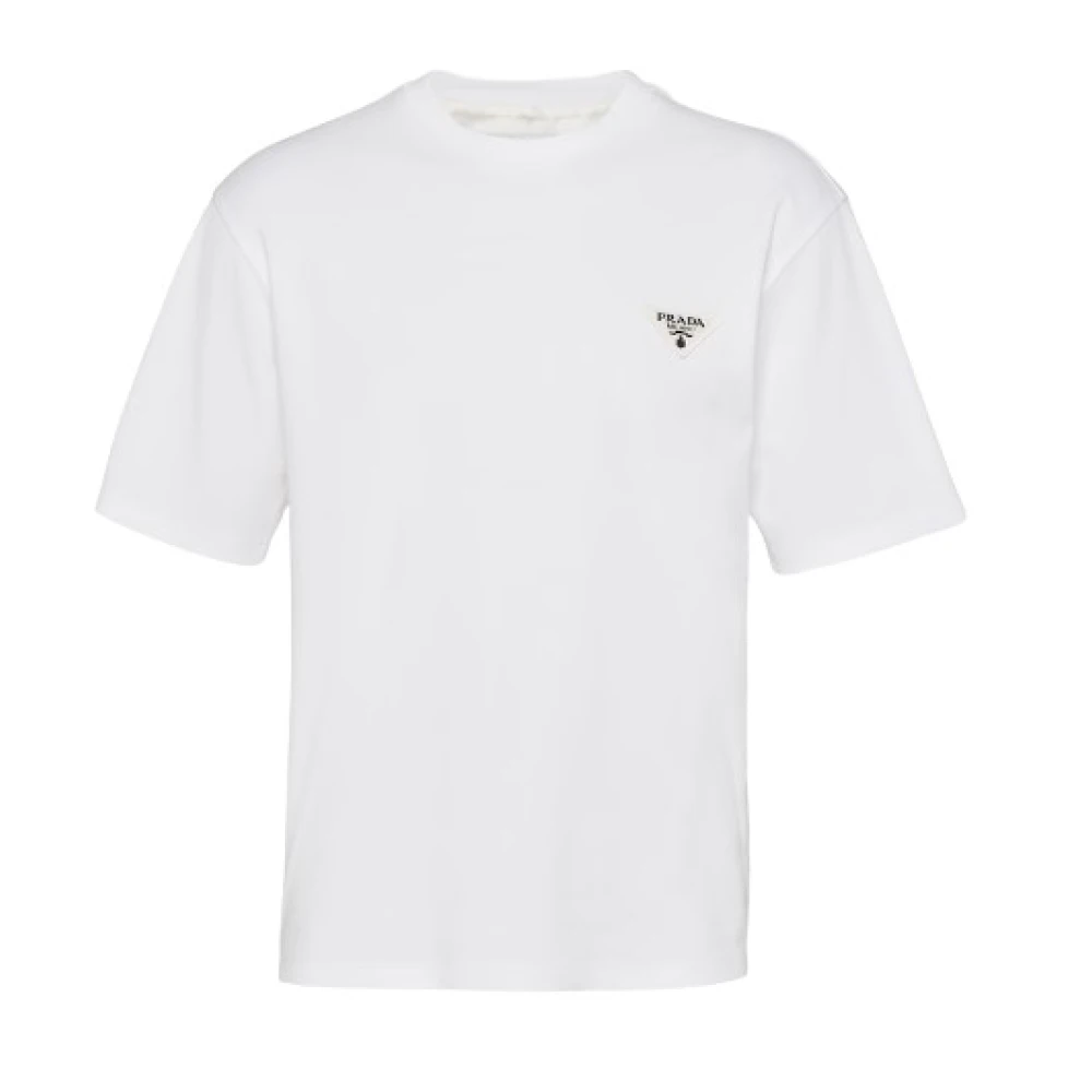 Prada Stijlvolle T-shirts en Polos White Heren