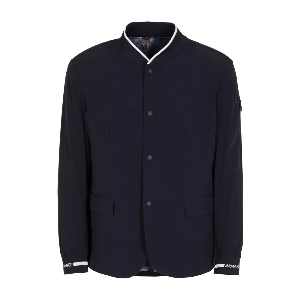 Armani Exchange Navy Blauw Blazer Set Blue Heren