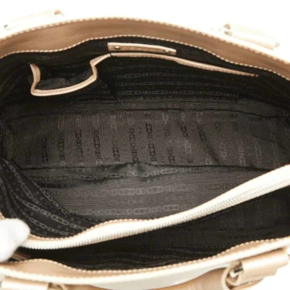 Celine Vintage Pre-owned Leather celine-bags Beige Dames