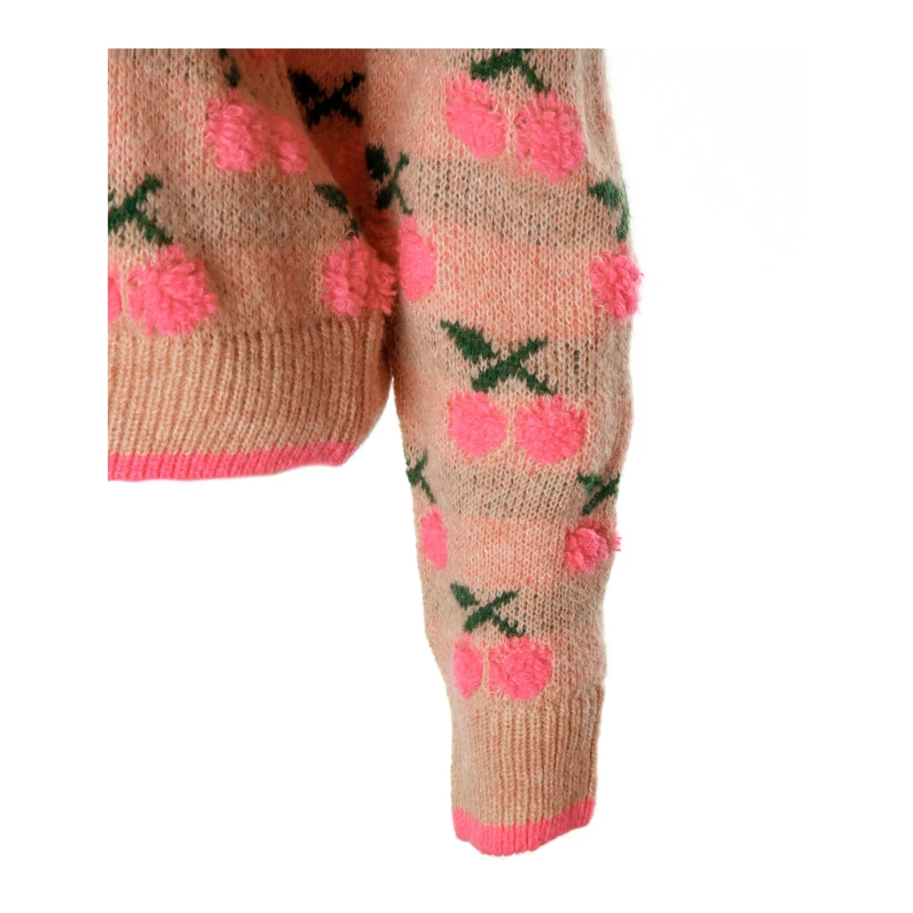 Essentiel Antwerp Kersen Gebreide Trui Pink Dames